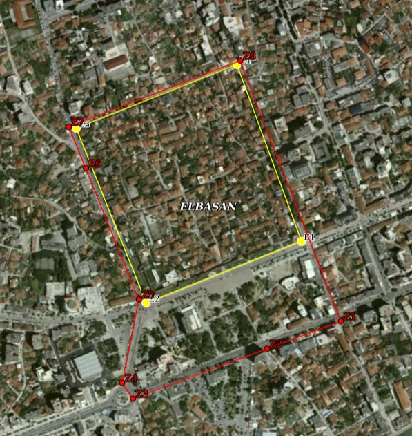 Graphic overview for VKM No. 644, dated 16.10.2024, Historical Center of the City of Elbasan