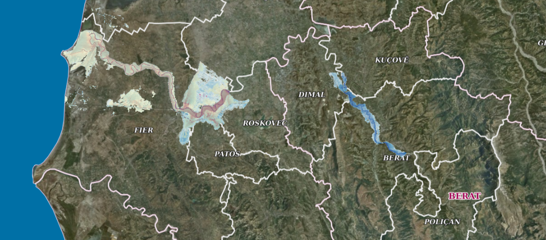 Graphic overview for Flood Risk Map, Seman Basin