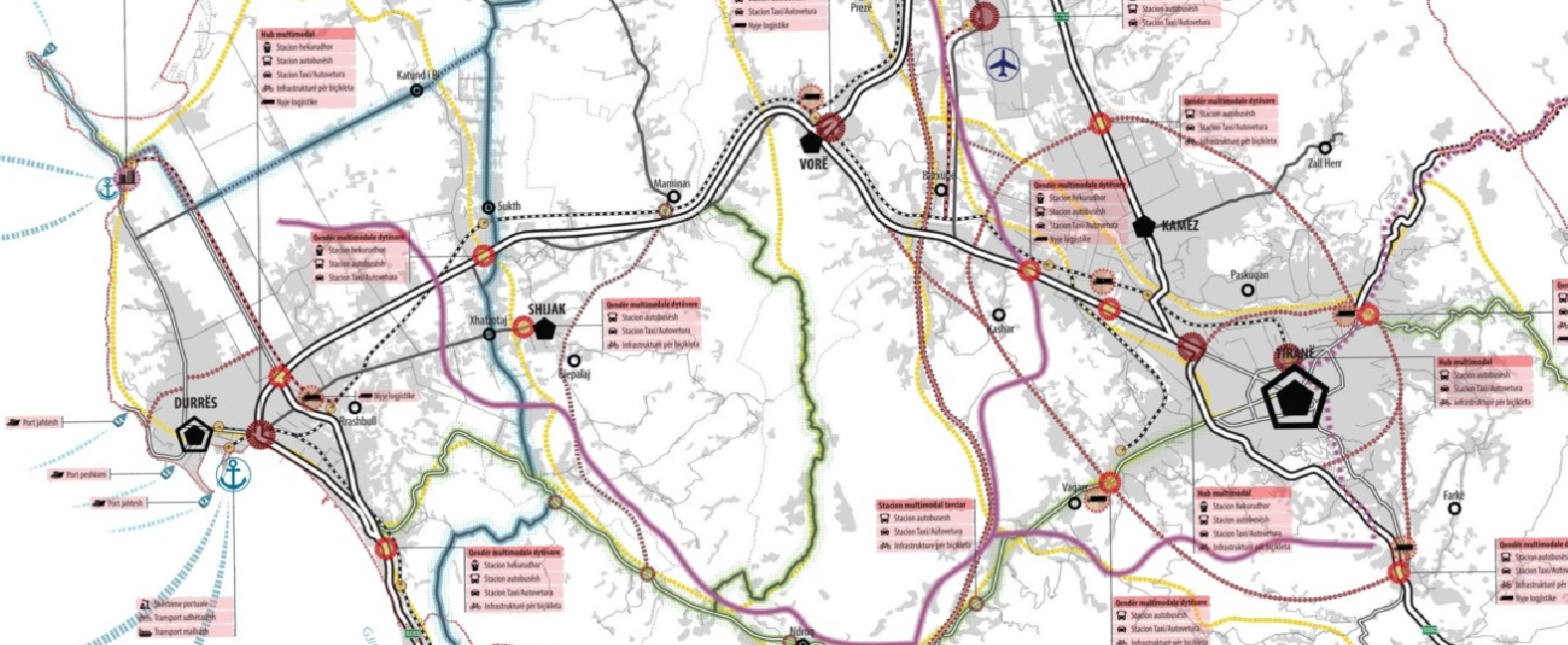 Graphic overview for PINS Tirana-Durrës, Infrastructure System