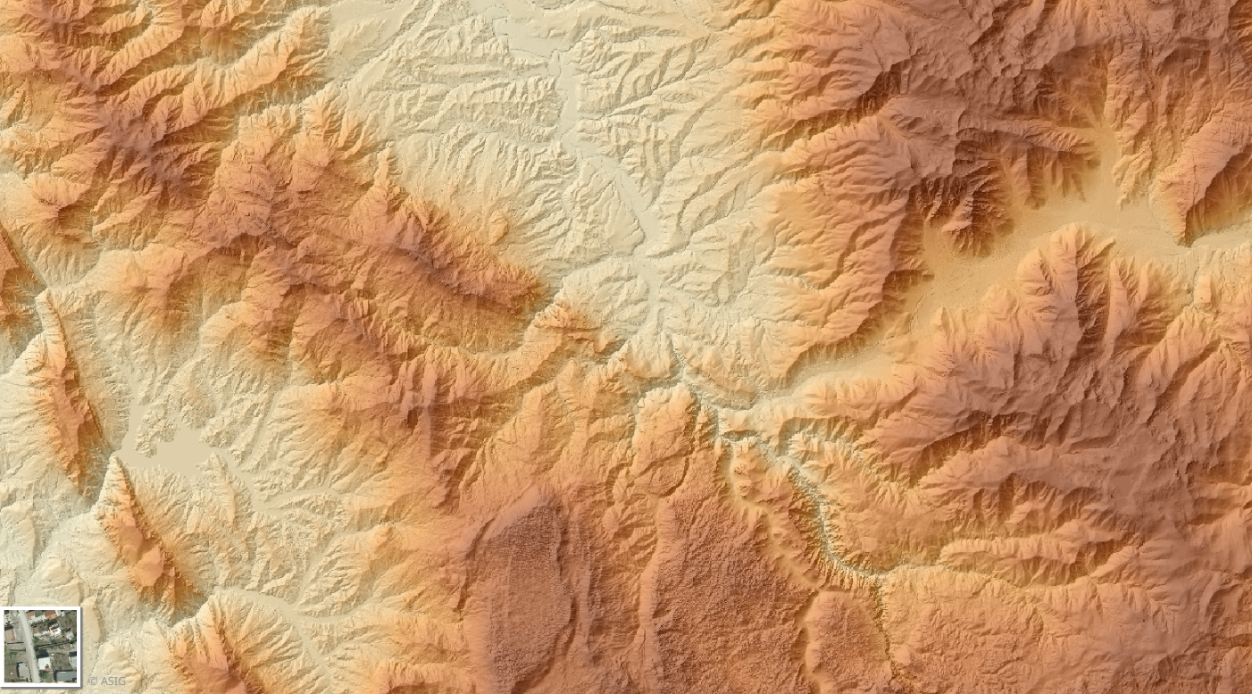 Graphic overview for Digital Terrain Model (MDT 2015- 2017) 3D