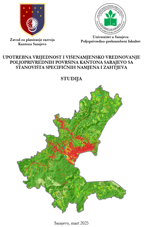 Graphic overview for Study "Use value and multipurpose evaluation of agricultural land in the Sarajevo Canton from the perspective of specific purposes and requirements"
