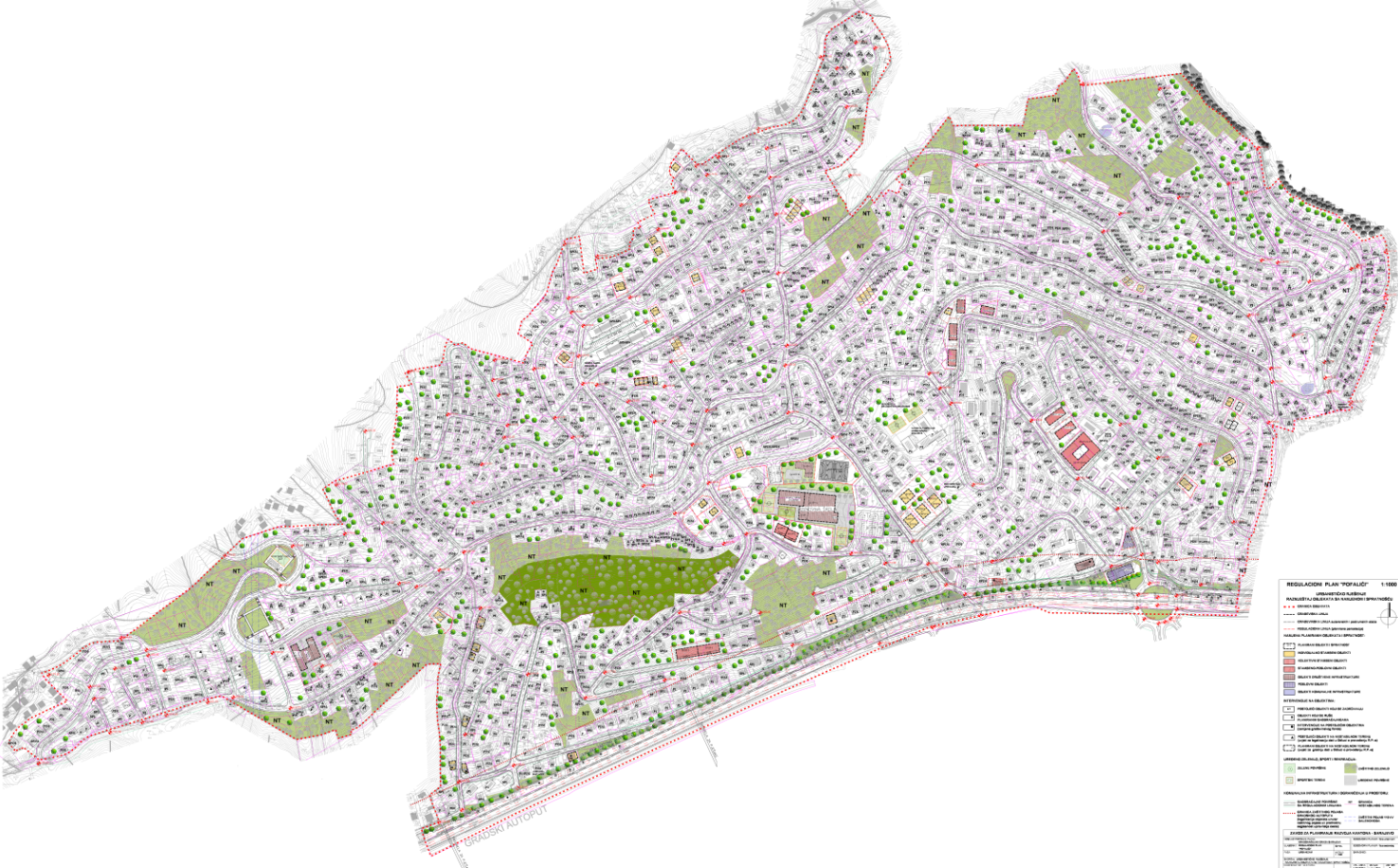 Graphic overview for Regulatory plan "Pofalići"
