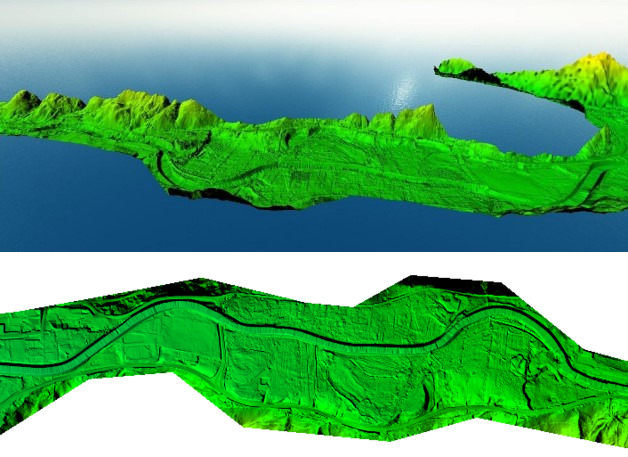 Graphic overview for Digital Terrain Model (LiDAR) 2018