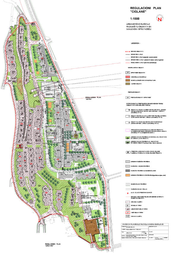 Graphic overview for Regulatory plan "Ciglane"