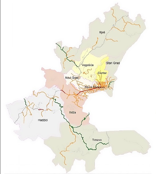 Graphic overview for Update to the study of optimal energy supply in the Sarajevo Canton for a period of 20 years