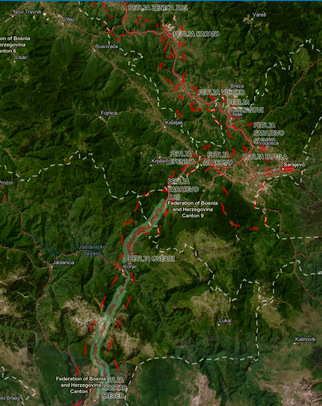 Graphic overview for Spatial plan "Highway Corridor Vc"