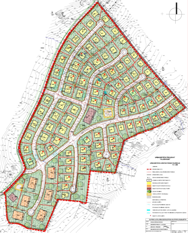 Graphic overview for Urban planning project "Hladivode"