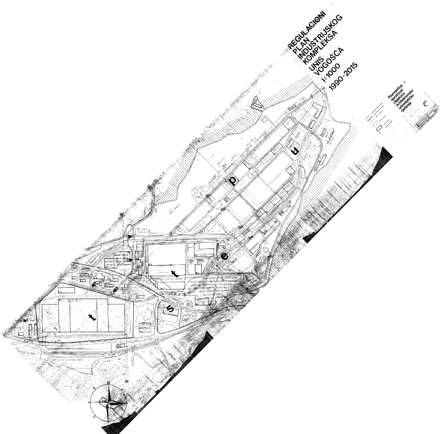 Graphic overview for Regulatory plan "Industrial complex Unis-Vogošća" - amendments