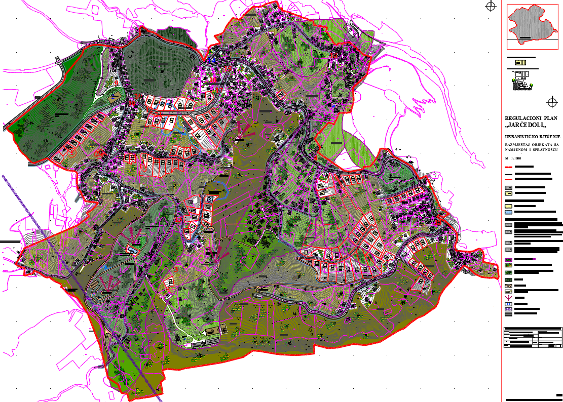 Graphic overview for Regulatory plan "Jarčedoli"