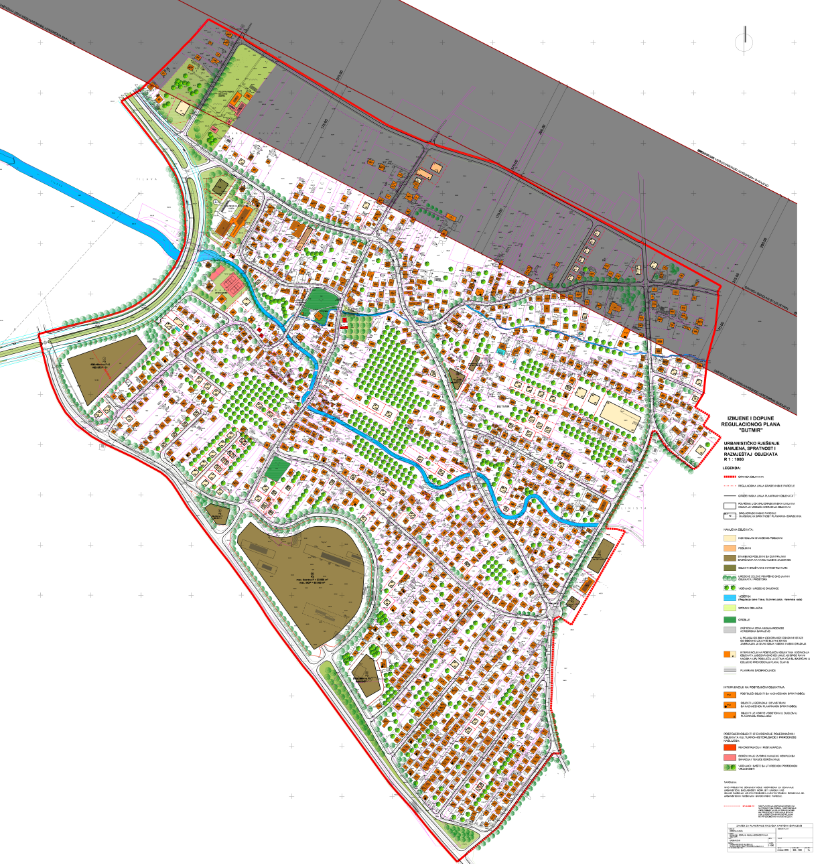 Graphic overview for Regulatory plan "Butmir" - amendments