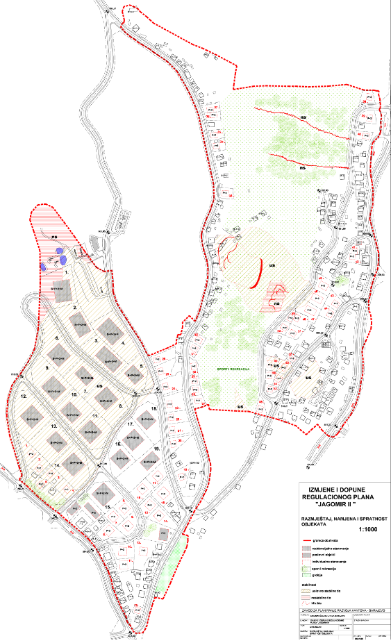 Graphic overview for Regulatory plan "Jagomir II" - amendments