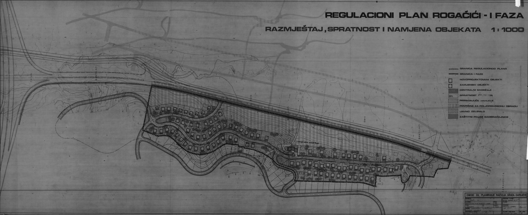 Graphic overview for Regulatory plan "Rogačići" - Phase I