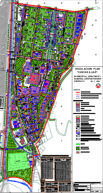 Graphic overview for Regulatory plan "Centar Ilijaš"