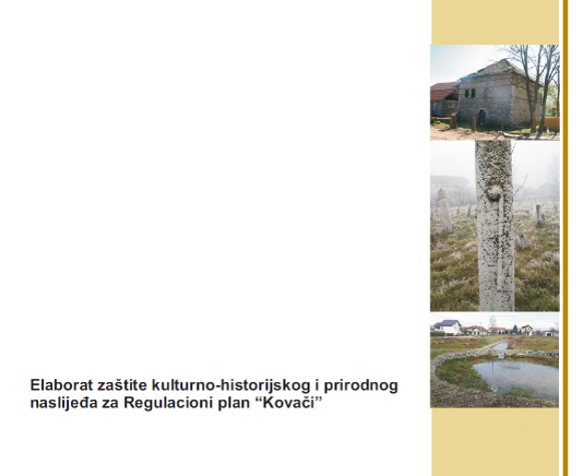 Graphic overview for Study on the protection of cultural, historical and natural heritage for the Regulatory Plan "Kovači" - Hrasnica