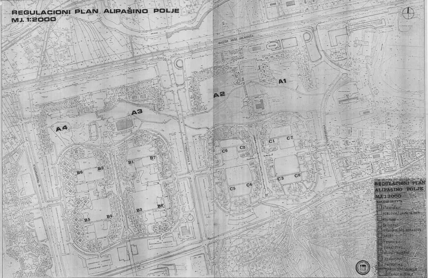 Graphic overview for Regulatory plan "Alipašino polje"