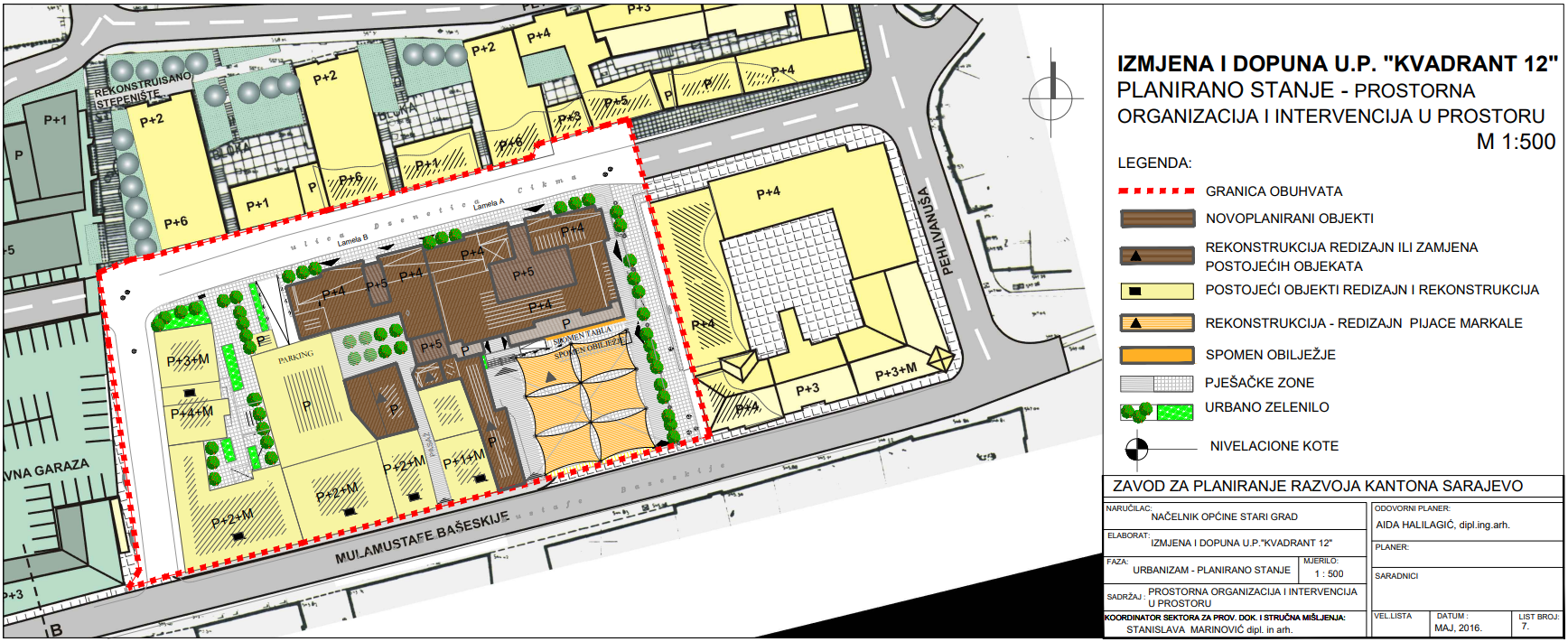 Graphic overview for Urban project "Quadrant 12"