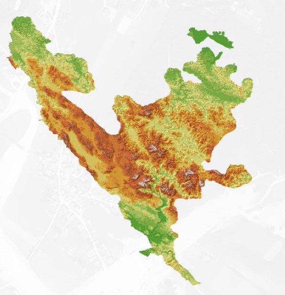 Graphic overview for Digital terrain model 5m