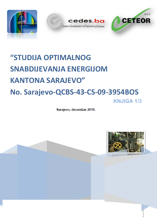 Graphic overview for Study of optimal energy supply for the Sarajevo Canton