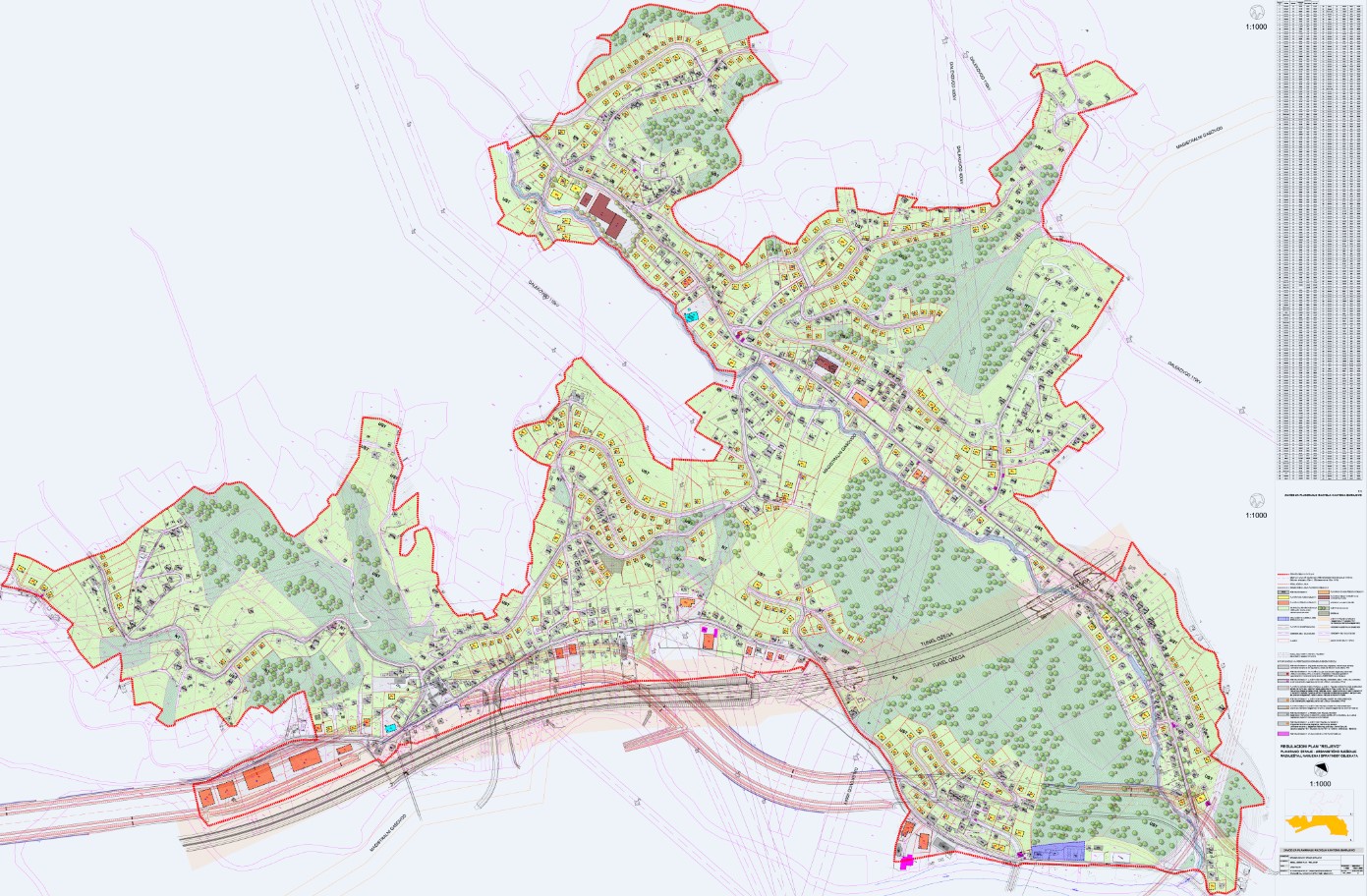 Graphic overview for Regulatory plan "Reljevo"
