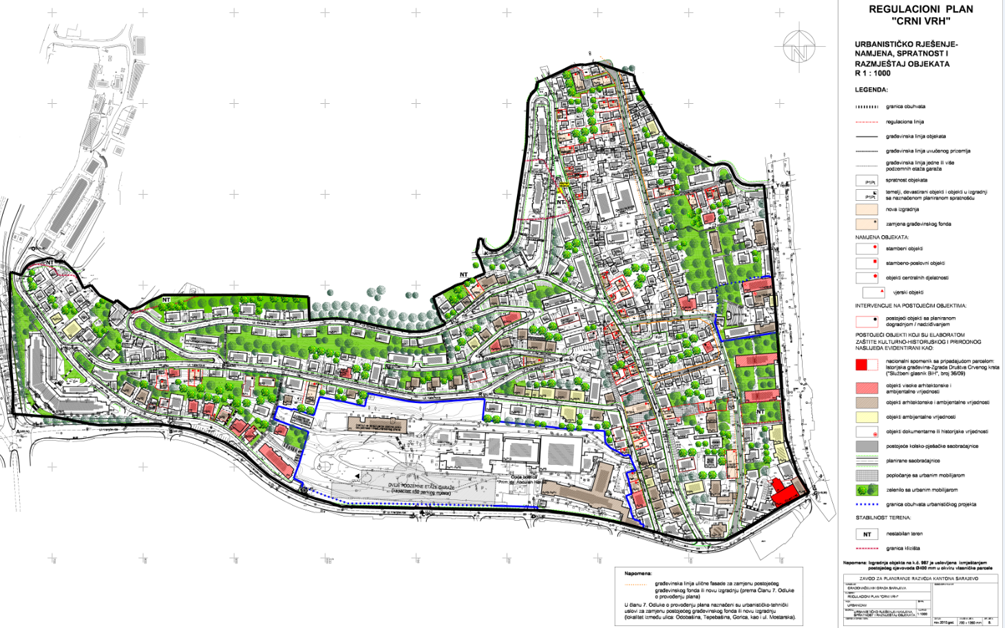 Graphic overview for Regulatory plan "Crni vrh"