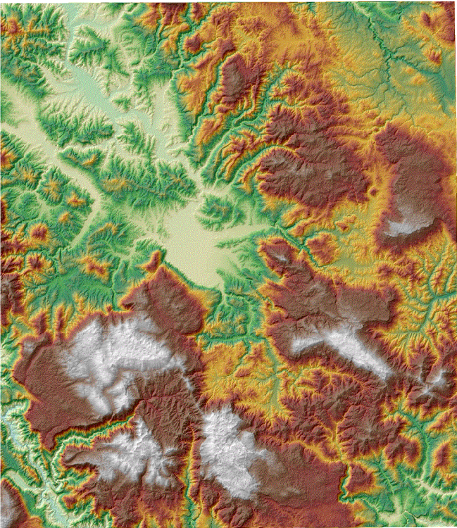 Graphic overview for Digital terrain model of Sarajevo Canton