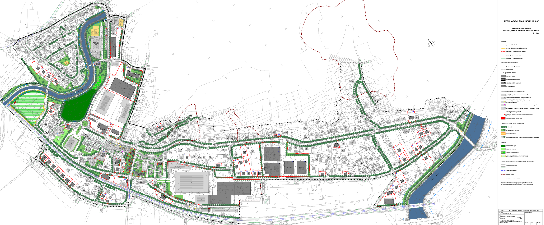 Graphic overview for Regulatory plan "Stari Ilijaš"